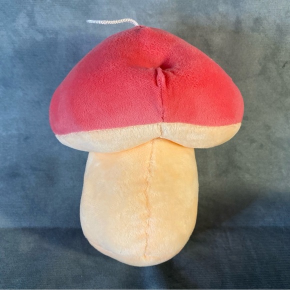 Mushroom Plush Duo Pink & Purple Hanging Display Happy Face Office Car Deco - Picture 12 of 13